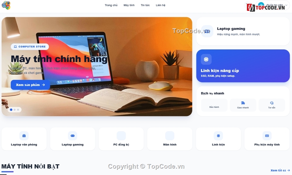 Web bán máy tính,Đồ án,máy,tính